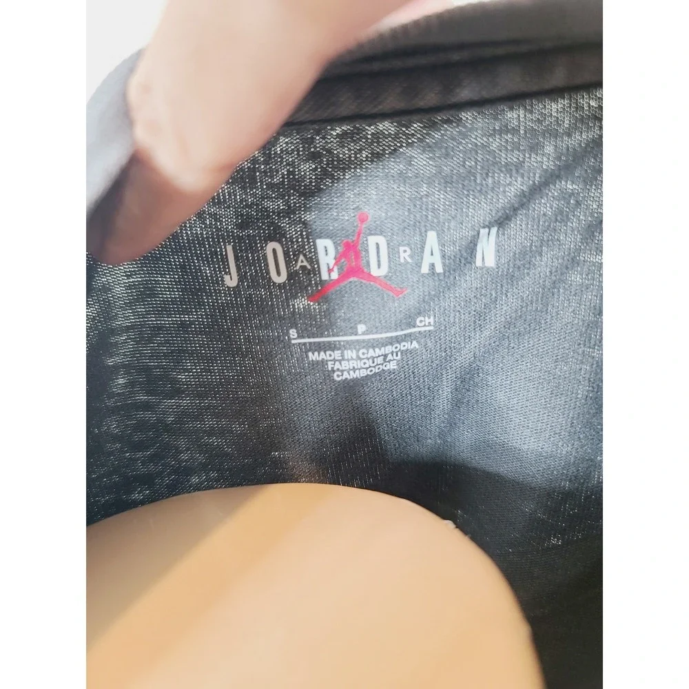Jordan high-quality cotton Casual, Streetwear T-Shirt, Women's, Size S, Gray. KT